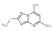 7-羟基-5-甲基-2-甲基硫代-s-三唑并[1,5-a]嘧啶结构式