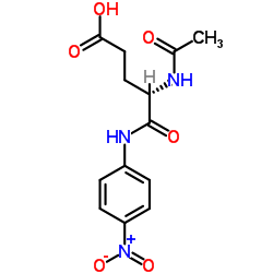 N2-Acetyl-N-(4-nitrophenyl)-L-α-glutamine结构式