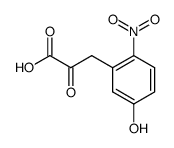 (5-hydroxy-2-nitro-phenyl)-pyruvic acid Structure