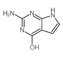 2-Amino-7H-pyrrolo[2,3-d]pyrimidin-4-ol Structure