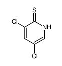 3,5-dichloro-1H-pyridine-2-thione结构式