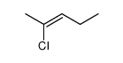 (Z)-2-chloro-pent-2-ene Structure
