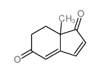 7a-methyl-6,7-dihydroindene-1,5-dione结构式