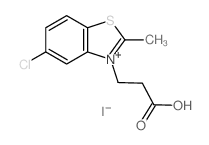 3-(5-chloro-2-methyl-benzothiazol-3-yl)propanoic acid结构式