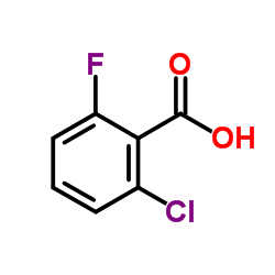 2-Chloro-6-fluorobenzoic acid Structure