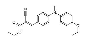 ethyl 2-cyano-3-[4-[(4-ethoxyphenyl)methylamino]phenyl]acrylate结构式