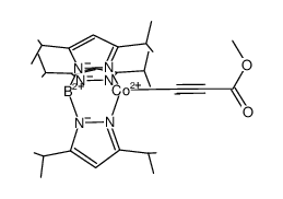 (hydrotris(3,5-diisopropylpyrazolyl)borato)CoCCC(O)OCH3结构式