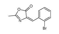 4-[(2-溴苯基)亚甲基]-2-甲基-5(4h)-噁唑酮结构式