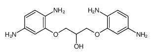 1,3-bis(2,5-diaminophenoxy)propan-2-ol结构式