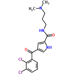4-(2,3-Dichlorobenzoyl)-N-[3-(dimethylamino)propyl]-1H-pyrrole-2-carboxamide结构式