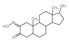 Androstane-2,3-dione,17-hydroxy-, 2-oxime, (5a,17b)- (9CI)结构式