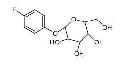 4-氟苯基 beta-葡萄糖苷结构式