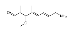 (4E,6E)-8-amino-3-methoxy-2,4-dimethylocta-4,6-dienal结构式