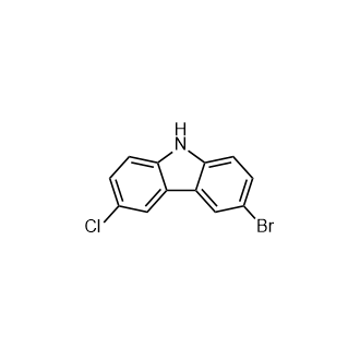 3-Bromo-6-chloro-9H-carbazole structure