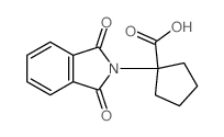 Cyclopentanecarboxylicacid, 1-(1,3-dihydro-1,3-dioxo-2H-isoindol-2-yl)- Structure