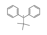 1,1-diphenyl-2,2-dimethylpropyl radical Structure