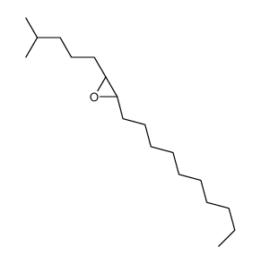 (2S,3R)-2-decyl-3-(4-methylpentyl)oxirane结构式
