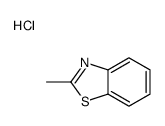 Benzothiazole, 2-methyl-, hydrochloride (9CI) structure