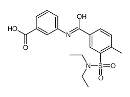 3-[[3-(diethylsulfamoyl)-4-methylbenzoyl]amino]benzoic acid结构式