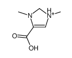 1,3-dimethyl-1,2-dihydroimidazol-1-ium-4-carboxylic acid结构式