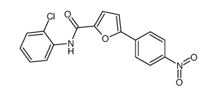 N-(2-chlorophenyl)-5-(4-nitrophenyl)furan-2-carboxamide结构式