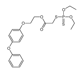 2-(4-phenoxyphenoxy)ethyl 2-diethoxyphosphinothioylsulfanylacetate结构式