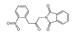 2-[3-(2-nitrophenyl)-2-oxopropyl]isoindole-1,3-dione结构式