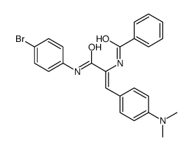 N-[3-(4-bromoanilino)-1-[4-(dimethylamino)phenyl]-3-oxoprop-1-en-2-yl]benzamide Structure