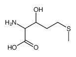 2-amino-3-hydroxy-5-methylsulfanylpentanoic acid结构式