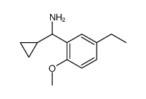 Benzenemethanamine, alpha-cyclopropyl-5-ethyl-2-methoxy- (9CI) structure