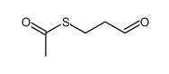 β-acetylthiopropionaldehyde Structure