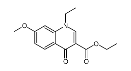 ethyl 1-ethyl-7-methoxy-1,4-dihydro-4-oxoquinoline-3-carboxylate结构式