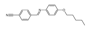 N-(P-CYANOBENZYLIDENE)-P-(PENTYLOXY)ANILINE结构式