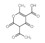 5-acetyl-2-methyl-4,6-dioxo-pyran-3-carboxylic acid picture