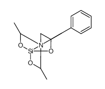 3,7,10-trimethyl-5-phenyl-4,6,11-trioxa-1-aza-5-silabicyclo[3.3.3]undecane结构式