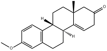 (8α,9β)-3-Methoxy-D-homoestra-1,3,5(10),14-tetren-17-one Structure
