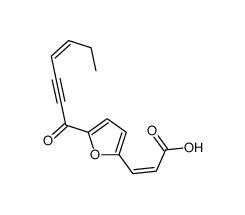 (E)-3-[5-[(Z)-hept-4-en-2-ynoyl]furan-2-yl]prop-2-enoic acid Structure