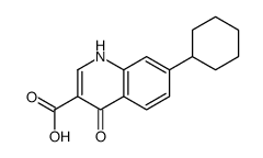 7-cyclohexyl-4-oxo-1H-quinoline-3-carboxylic acid Structure