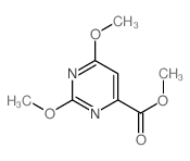 4-Pyrimidinecarboxylic acid, 2,6-dimethoxy-, methyl ester Structure
