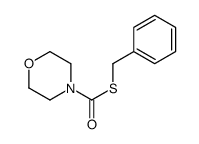 Morpholine, 4-benzylthiocarbonyl- structure