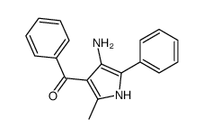 (4-amino-2-methyl-5-phenyl-1H-pyrrol-3-yl)-phenylmethanone结构式