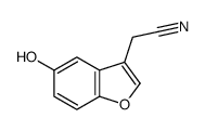 (5-Hydroxy-1-benzofuran-3-yl)acetonitrile Structure