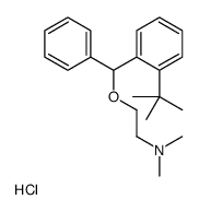 2-[(2-tert-butylphenyl)-phenylmethoxy]ethyl-dimethylazanium,chloride Structure