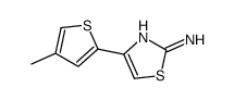 4-(4-methylthiophen-2-yl)-1,3-thiazol-2-amine结构式