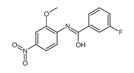 3-fluoro-N-(2-methoxy-4-nitrophenyl)benzamide结构式