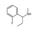 (RS)-N-[1-(2-FLUOROPHENYL)PROPYL]METHYLAMINE结构式