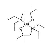 copper(II)(1-diethylamino-2-methyl-2-propanol(1-))2结构式