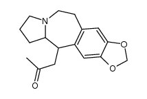 1-(5,8,9,10,11,11a-hexahydro-6H-1,3-dioxolo[4,5-h]pyrrolo[2,1-b][3]benzazepin-11-yl)-2-propanone结构式