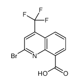 2-Bromo-4-trifluoromethyl-8-quinolinecarboxylic Acid结构式