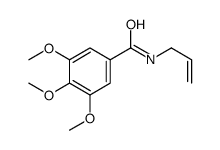 3,4,5-trimethoxy-N-prop-2-enylbenzamide结构式